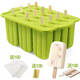 Sailoto ice cream mold ice cream popsicle homemade ice cubes frozen to make popsicle ice cream 2-pack ice cream mold green free root wood