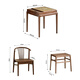 Miyake Living tea table walnut solid wood 2025 new small tea making family balcony tea table and chairs complete set single table 66/66*72