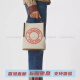 博柏利（BURBERRY）徽标图案佩格 帆布 帆布包水桶包单肩斜挎手提包 小号 女款 基础装(包+防尘袋)