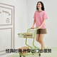 Youkeshu [anti-mites and antibacterial pure cotton] Women's pajamas for women short-sleeved shorts cool and breathable pullovers for outdoor wear