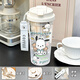 Sanrio Kulomi Water Cup 2025 new large capacity high-value office cup portable coffee cup for girls [food grade fall-resistant PC] white-white-BXAO16751