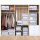 Sanqihu Schubladen Lagerschrank, Kleidung Schrank Aufbewahrungsbox, Plastik-Snack-Aufbewahrungsbox, Sortierbox, Haushaltsgarderobe Aufbewahrungsbox, E3923 Deep 45 Breite 39 Höhe 23 Brown Dreipack