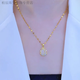 GRAYCEWODY old phoenix gold tulip necklace 2025 new trendy color does not fade Internet celebrity high value tulip necklace same style