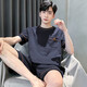 莫代尔男士睡衣男夏季2025新款短袖家居服男款男生青少年夏天夏款大码 HDE-9928 L