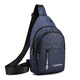 CASA-KUPSck chest bag Oxford cloth men's bag vertical shoulder bag crossbody bag casual men's bag canvas small backpack spring and summer 9905 black