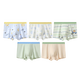 Fenton Kean Children's Underwear Class A Baby Cotton 7A Antibacterial 5 Pairs 100 Cotton Crotch Boys Cartoon Boxer Briefs