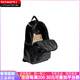 
adidas three-leaf polyester (polyester fiber) brand logo Zip opening and closing Polyurethane Backpack Backpack Black