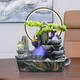 Yonghuan Rockery Fließende Wasserschmuck zirkulieren Wasser rotierender Ball Wohnzimmer Fengshui Rad High Mountain Water View Luftbefeuchter Eröffnungsgeschenk 9930 großer gewöhnlicher Modell