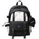 TRUFFLE campus large capacity student schoolbag male junior high school backpack female college student backpack computer travel bag SFG-black with beige and gray