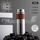Eatkm Light Luxury Brand Pure Titanium Thermos Termos para mujer Separación de agua de té Copa de té de té Portable Copa de titanio personalizada para hombres Regalo de titanio de titanio Modelo regular de 400 ml