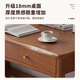 LUOSEN solid wood desk computer desk student study desk Nordic home office desk thickened desktop 0.9 walnut color
