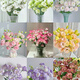 Kunming Lisianthus flower base direct hair indoor living room flower arrangement water for home bouquet gifts Yunnan direct batch random color Lisianthus + free grass 1 to 3 flowers with buds (no grass and preservative