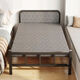 Jiefei folding bed single bed adult home simple bed office nap artifact dormitory lunch break small bed reinforced iron bed [Picture two] 75 wide silent long-term sleeping steel frame thick plate reinforced