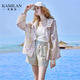 Kamilan (kamilan) thin casual loose long-sleeved jacket for women summer 2025 new light luxury high-end outdoor hooded top, color M