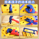 Screw screw assembly tool box for children's toys for boys 3 to 6 years old electric drills to disassemble and repair Deluxe version of three-deforming tool table_trolley box_roller slip