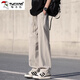 
Woodpecker casual pants men's 2025 summer trend American work pants men's loose and versatile straight wide-leg casual pants khaki XL recommended 130-150Jin [Jin equals 0.5 kg]