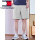 Tommy Kelly Trendy Men's Summer Casual Shorts en vrac Coton Sports plage Pantalon à cinq points Bleu foncé 9215 L Convient pour 100-130 Jin [Jin est égal à 0,5 kg]