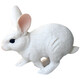 Milan Children's Toy Simulation Farm Animal Modèle Animal Bunny Géant grand lapin blanc Migro Micro Landscape Gift M-1381 Standing Dooping Ear Rabbit
