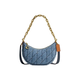 CoaCH (COACH) women's bag, classic versatile leather underarm bag, crossbody crescent shoulder handbag, gift for girlfriend, holiday gift, indigo CR679-B4IN 27*6.5*16cm