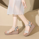 ZHR-Sandalen für Frauen im Sommer, dick-selige Sandalen für Frauen, klassische One-Strip-Strand-Strand-Frauenschuhe M653m 37