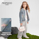 Mamimaca Momoco Girls Denim Chaqueta de mezclilla Chaqueta de mezclilla para niños Denim Azul 130