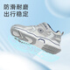 Tylanis Autumn New Children's Sports Chaussures de sport tendance et cool pour garçons de course Chaussures de course pour filles Légères chaussures de papa décontractées non glissées argent (Mesh respirant) Sole intérieure fraîche 28 longueur intérieure 18cm adaptée à la longueur du pied 17,0 cm
