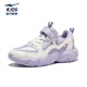 Hongxing Erke (ERKE) children's shoes, boys and girls casual shoes, children's small and small children's lightweight sneakers, quiet purple/mist pink purple/microcrystal white 33