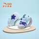 ANTA Children's Sandals Universal Infant Beach Shoes Summer Baotou Breathable Lightweight Soft Sole Baby Starfish Toddler Shoes Male Fantasy Blue/Tang Purple-1 23