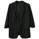 Tricolor Acetic Acid 2025 Autumn New Commuting Blazer Suit Temperament Simple Black M 160/84A