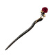 Zuo Ou plus long red hairpin for women rose pearls and black sandalwood new Chinese style elegant hairpin hairpin hairpin headdress red rose hairpin