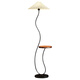 PLATADA PIEMBRA DE LAMPIA DE PIEZA RATUS de sala de estar integrada Sofá Coffee Coffee Lámpara vertical de la mesa de la mesa del dormitorio Ambiente del dormitorio Ambiente Light B Black Beige Lampshade 15843cm-17