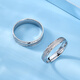 Luxury Pearl Pt950 Platinum Ring Couple Wedding Ring Pair of Rings for Men and Women Plain Ring No. 18 5.16g