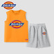Dickies Ropa para niños Summer Campo sin mangas para niños en pequeños pantalones cortos transpirables para niños