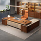 Yuzhu light luxury high-end boss desk desk simple modern leadership office furniture president manager desk and chair combination 1.8 meters boss desk