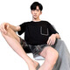 Shurong Pajamas Мужские летние шорты с короткими рукавами.