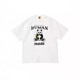 Zhidoudou Spot Nigo Japanische Trendy Brand Human Human hochwertiger Bambus gemeinsame Baumwoll-gedruckte kurzärmelige Männer- und Frauen-T-Shirt 3882 Black L