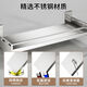 Stainless steel kitchen seasonings storage rack wall hanging multi-functional oil, salt, sauce, vinegar seasoning bottle, jar, chopstick storage box, hole-free, double-use stainless steel 3880cm