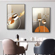 
YIJLJ modern and simple restaurant decoration painting two-link creative wine glass hanging painting atmospheric light luxury dining room wall high-end hall mural glass wine time 15838-15839 50*70 Crystal picture + aluminum alloy frame + black frame
