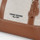Teenie Weenie bearnova women's shoulder bag 2025 summer new fashion personality color block casual canvas bag brown FRE
