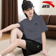 
Anta sports suit for women summer polo shirt for women short-sleeved T-shirt for women shorts for women quick-drying ice silk loose breathable casual suit pure white/black L