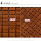 Xiangsao mahjong mat bamboo mat bamboo mat foldable single and double bed student air-conditioned mat summer household mahjong mat carbonized double beef tendon [recommended by the store manager] 1.8*2.0m double bed