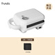 FRUNUTS Sandwich Breakfast Machine Multifunctional Household Small Light Food Toaster Toaster Waffle Toaster Upgraded Switch White (Standard Equipped with Sandwich Plate)