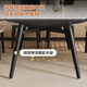 
Pashaman full-supported rock slab dining table and chair 2025 new retractable modern simple small apartment eight-immortal table dining table 6166Y [matte pure white] 1.4 meters dining table + 4 chairs 6195Y