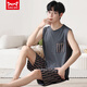 Cat Man (MiiOW) Pajamas Men's Vest Summer Modal Thin Suit Men's Home Clothes Sleeveless Jin Jin is equal to 0.5 kg, plus size two-piece set -12027 Modal Suit L Recommended 100-140 Jin Jin is equal to 0.5 kg