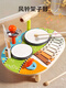 Jishi 25 Kindertrommelspielzeug Percussion Instrumente Multifunktional Montessori Wind Chimäre Drum Schlägen der Musikstation Bildungsschatz Wind Chimäre Trommel