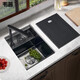 
Jiumu (JOMOO) 2025 new bar balcony invisible small sink cup washer single tank washing basin western kitchen middle island counter mini wash 4839 flip cup washer damping stainless steel