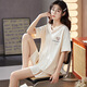 Victoria's Style Summer de manga corta Damas Pajamas set de dibujos animados de niña suelta ropa casera casual lindo pijama delgado juego de dos piezas D6636 3xl