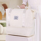Wilkie Maternity Bag Storage Bag Travel Bag Storage Bag Luggage Bag Handbag Large Capacity Portable Pregnant Women Traveling Gardenia White Dry and Wet Separation-Bottom Expansion