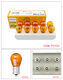 Brake bulb tail light bulb double wire 129611249912498125941282112066 24V 13821 R5W wire flat angle 10 pieces