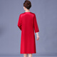 Saimandie fat mother-in-law plus fat plus size wedding banquet dress female acetate dress large size happy mother-in-law outfit 200Jin Jin equals 0.5kg Fat Mom Red 8XL 171-185Jin Jin equals 0.5kg